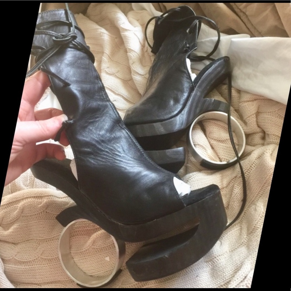🔥Genuine leather ring heel boot